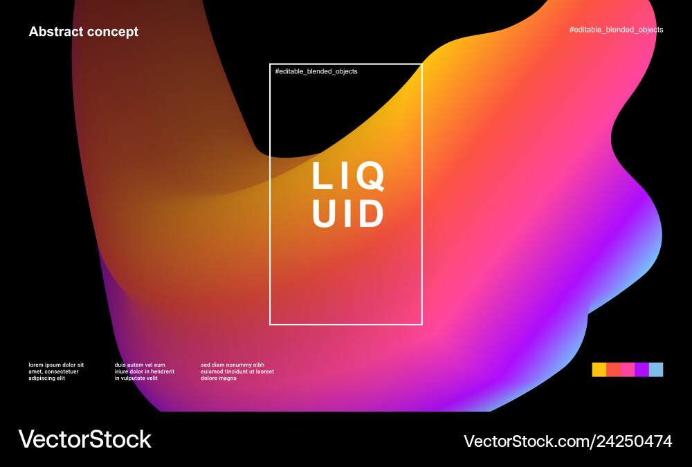 Abstract design template with 3d flow shapes Abstract design template with 3d flow shapes vector image