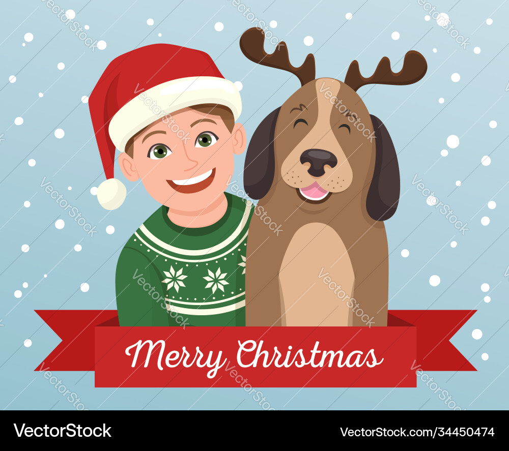Christmas greeting card Christmas greeting card vector image