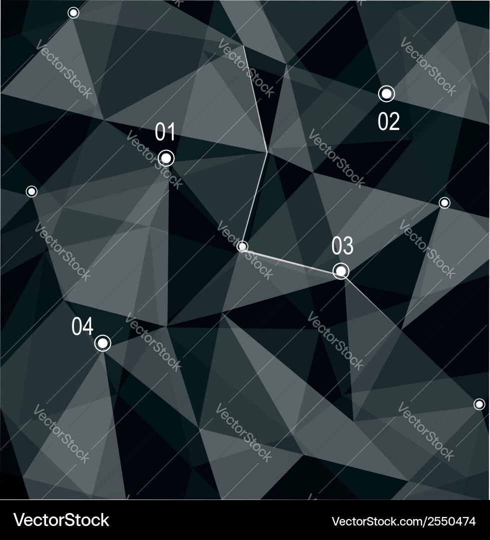 Dynamic Geometric 3D Background vector image