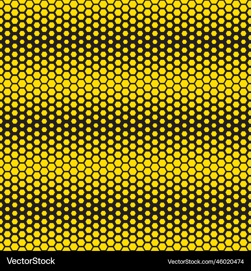 Seamless honeycomb gradient pattern background Seamless honeycomb gradient pattern background vector image