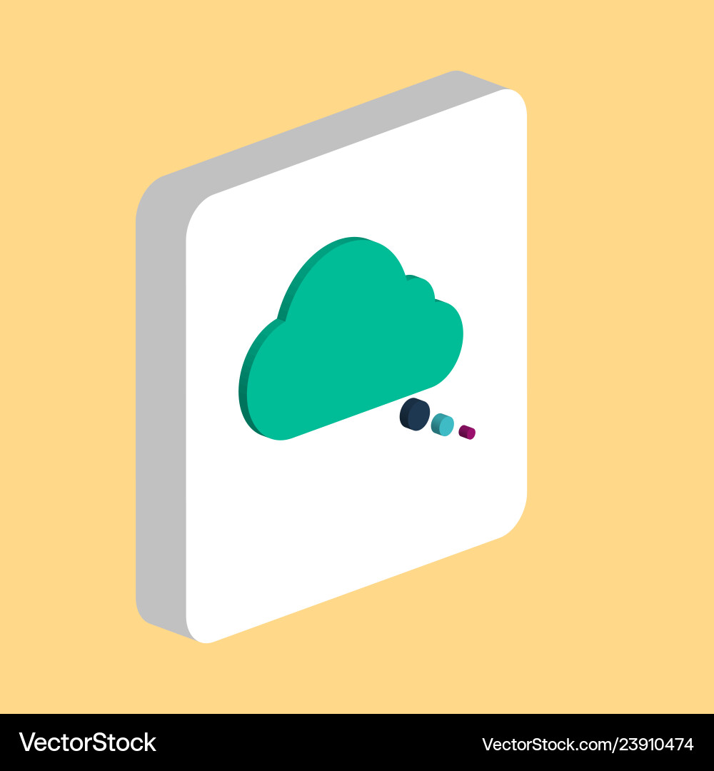 Speech bubble computer symbol Speech bubble computer symbol vector image