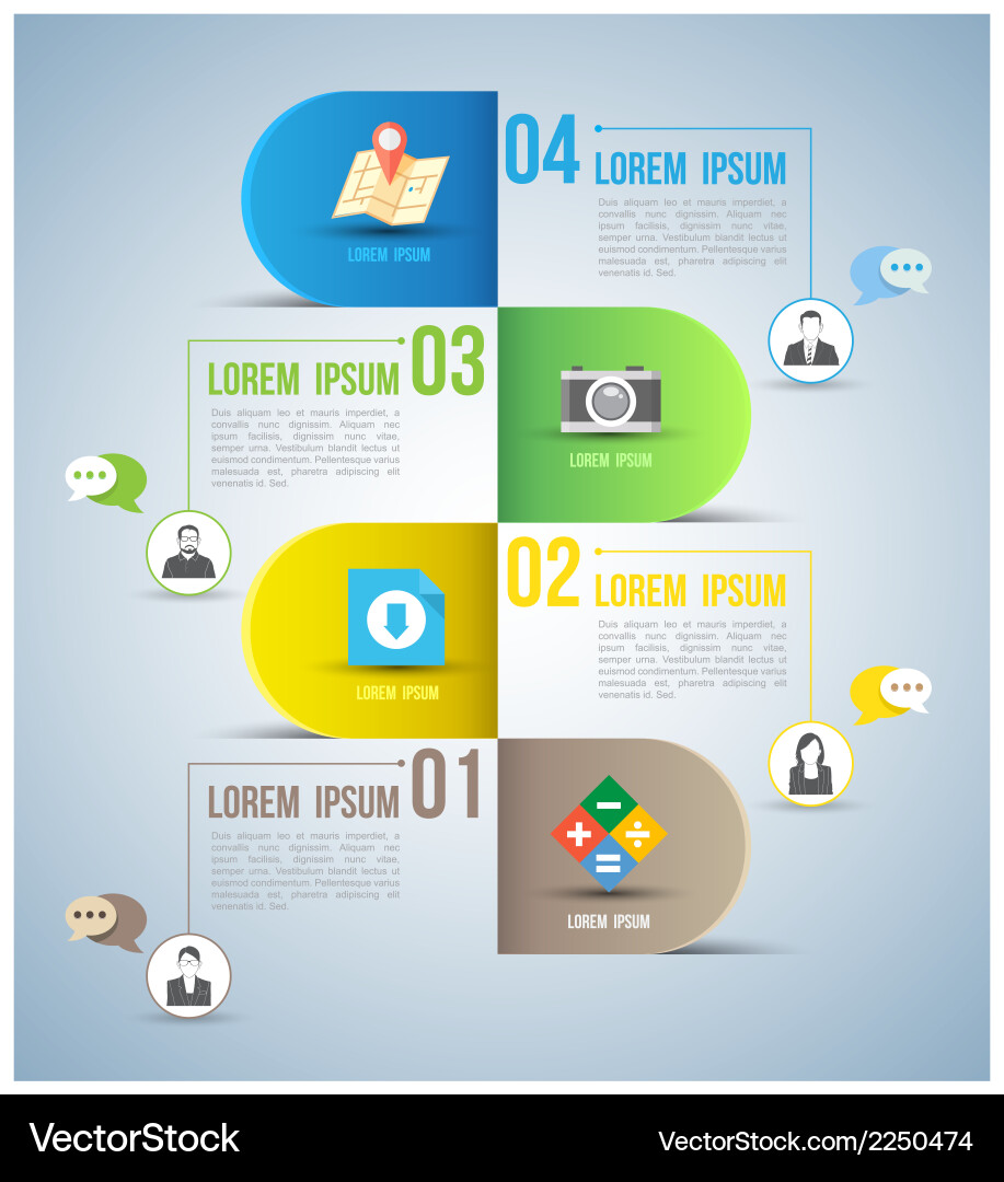 Template with number vector image