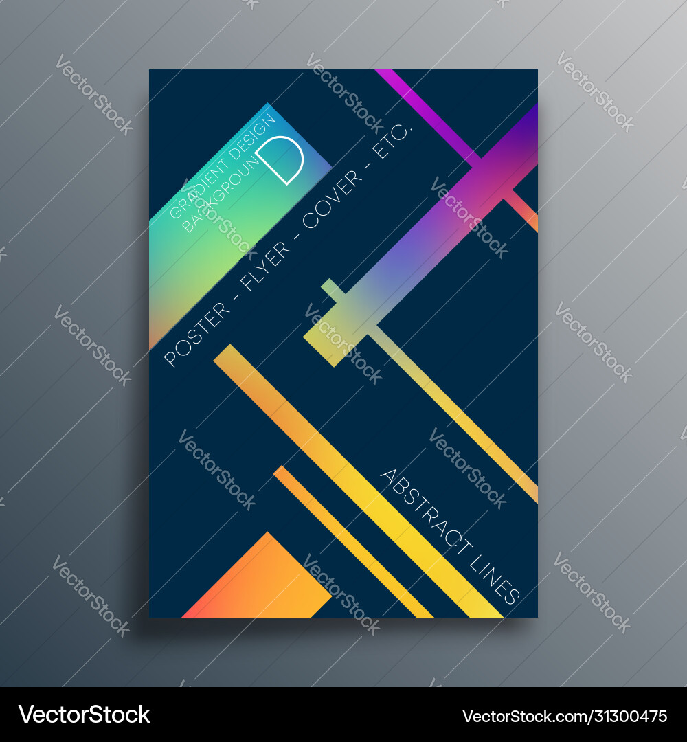 Abstract background design with linear gradient Vector Image