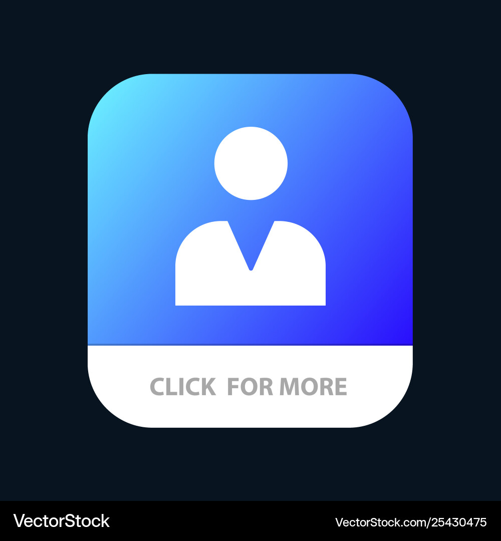 Administrator man user mobile app button android Administrator man user mobile app button android vector image