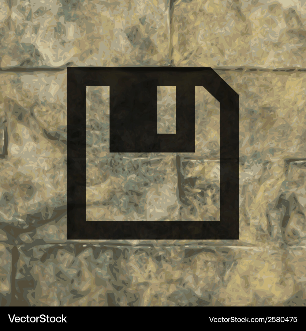 Floppy disk flat modern web button and space vector image