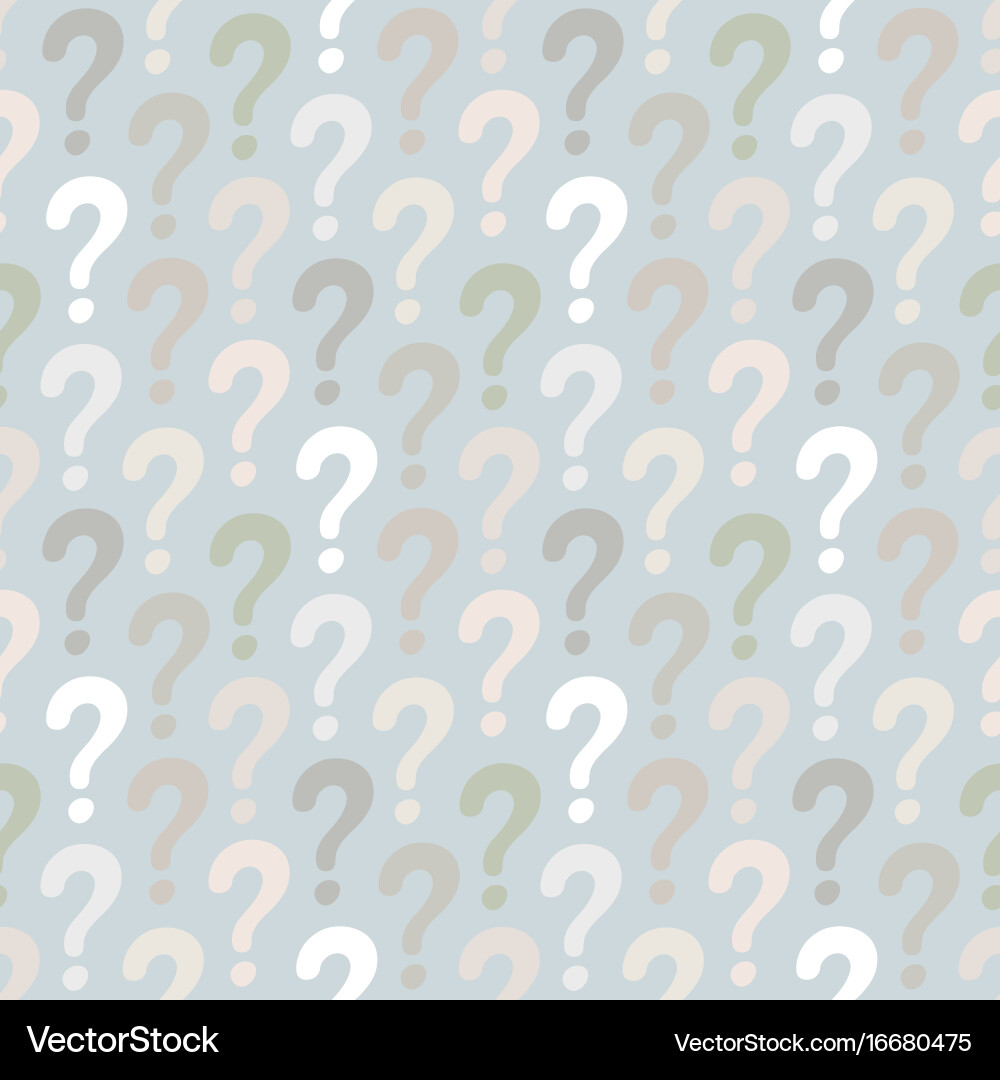 Question mark seamless pattern Vector Image
