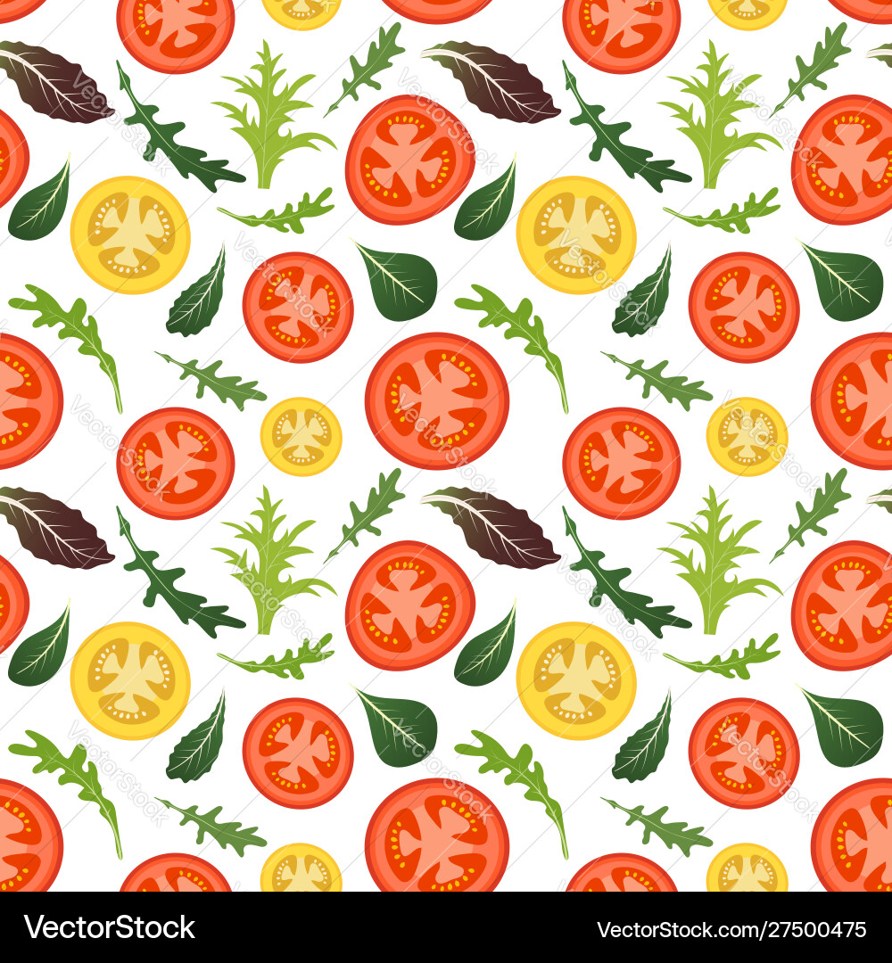 Seamless pattern on white background with red Seamless pattern on white background with red vector image