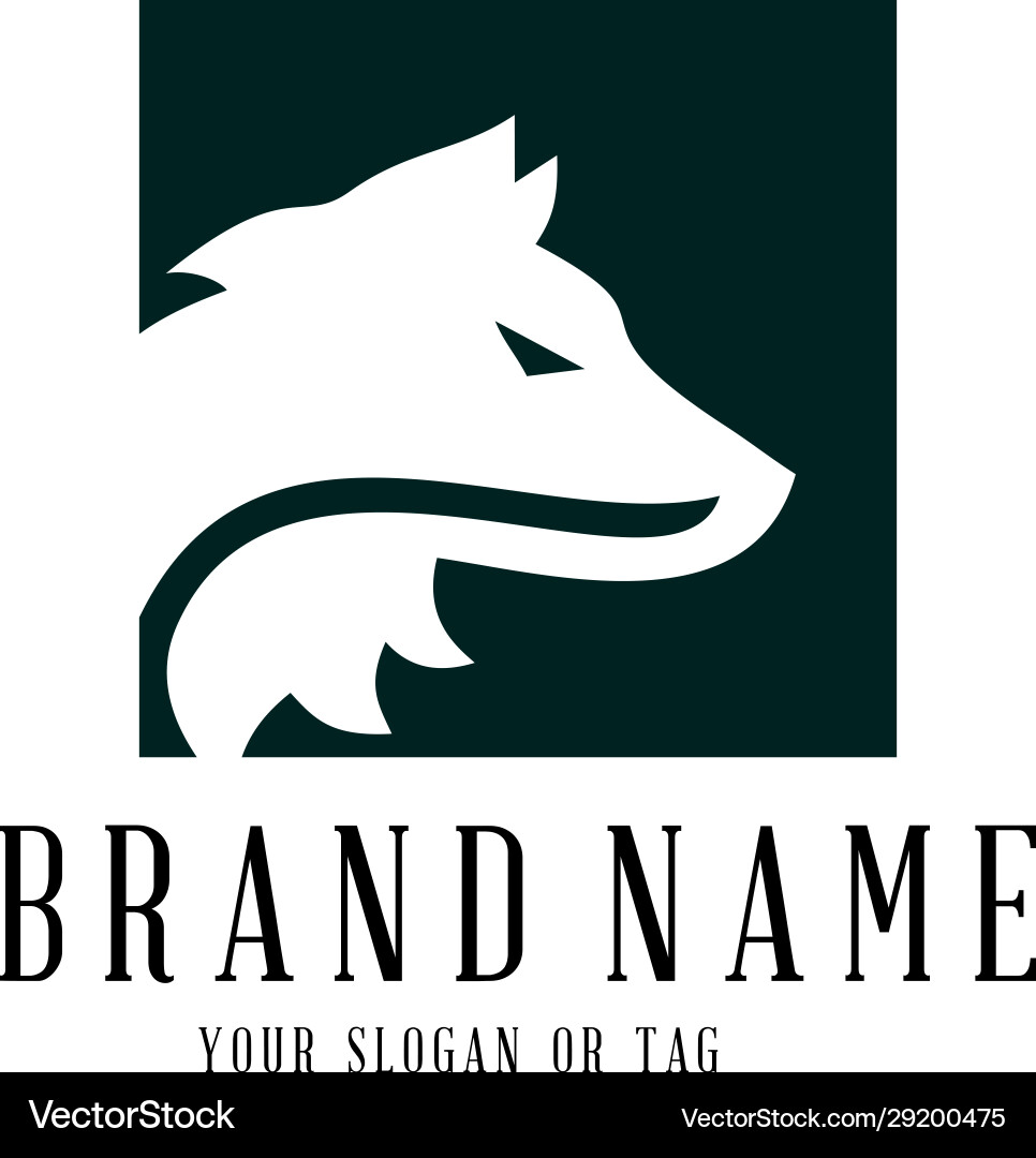 Wolf Logo Design Vorlage weiß Hintergrund Wolf Logo Design Vorlage weiß Hintergrund vektorbild