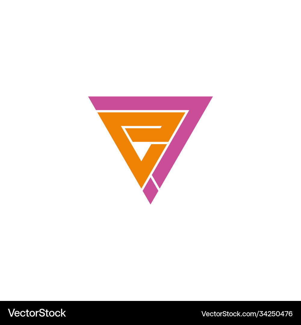 Abstract letters e triangle line arrow geometric Abstract letters e triangle line arrow geometric Vector Image