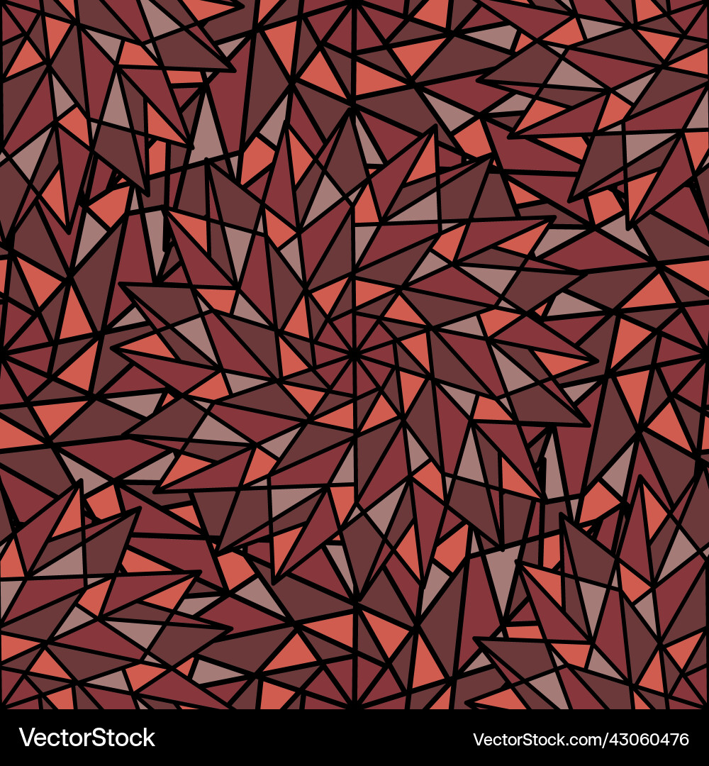 Abstract red seamless background with complex Vector Image