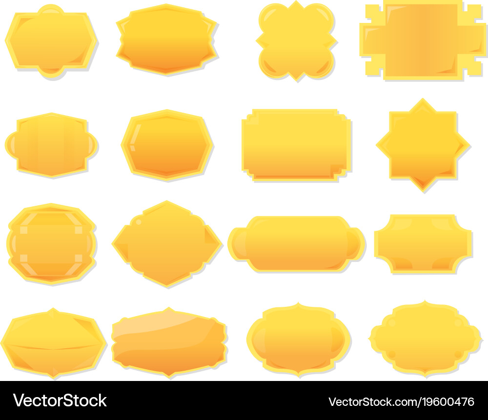 Collection banner for text and message isolated Vector Image