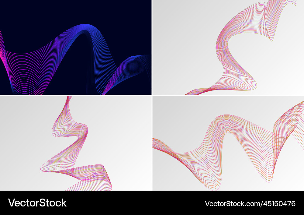 Collection of geometric minimal lines pattern set Collection of geometric minimal lines pattern set vector image
