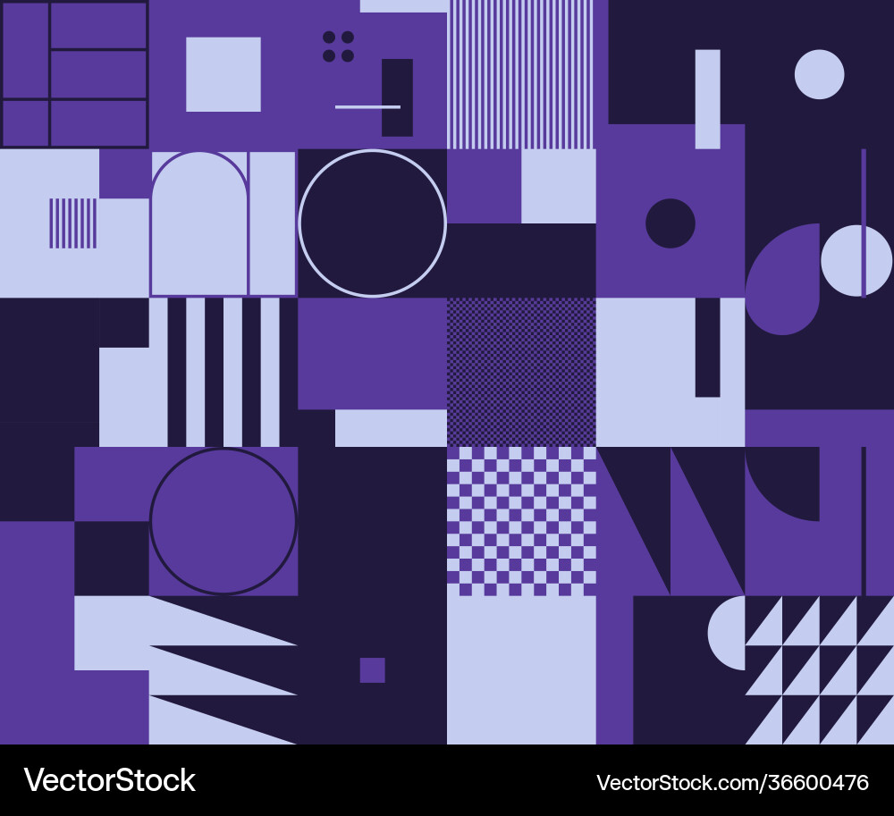 Deconstructed abstract pattern design vector image