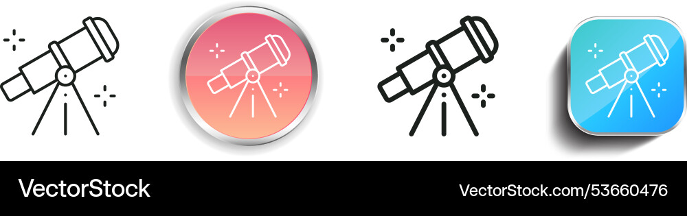 Education icon thin linear regular and button Education icon thin linear regular and button Vector Image