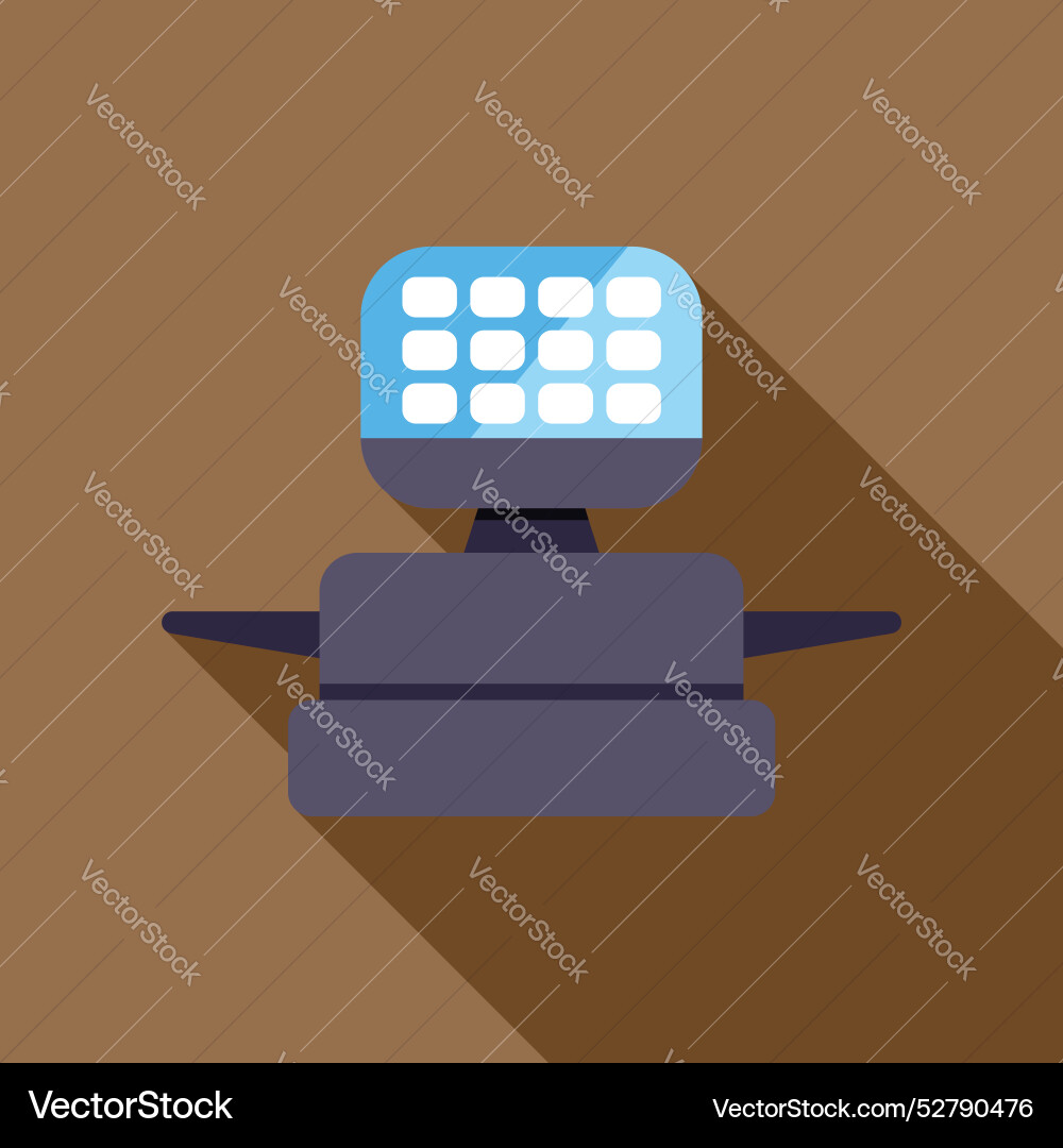 Electronic price computing scale displaying weight Electronic price computing scale displaying weight Vector Image