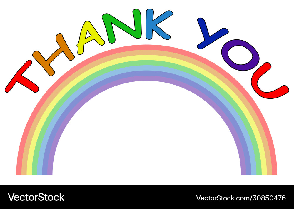Rainbow symbol support for healthcare workers Rainbow symbol support for healthcare workers vector image