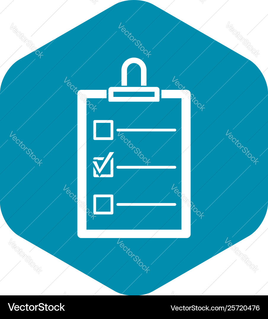 To do list icon simple style To do list icon simple style vector image