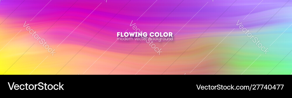 Abstract Flowing Color Stream vector image