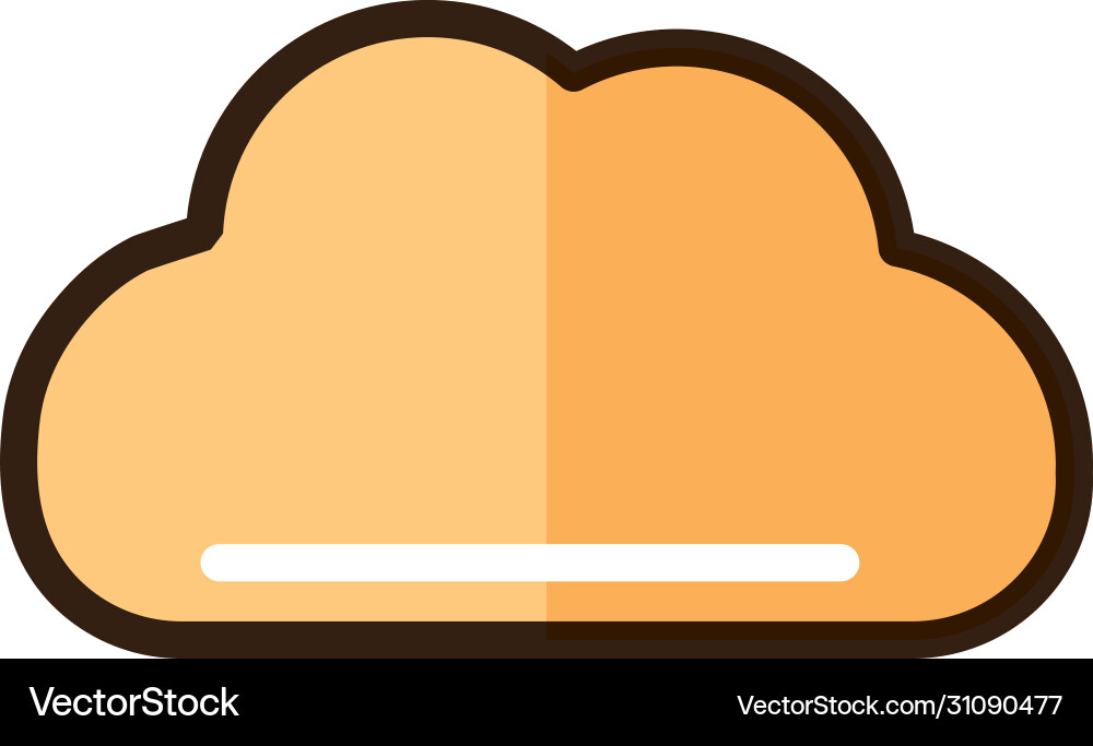 Cloud computing storage data internet web vector image