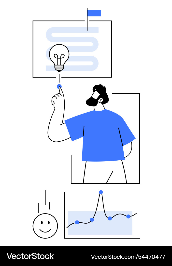 Creative problem solving and decision making Creative problem solving and decision making vector image
