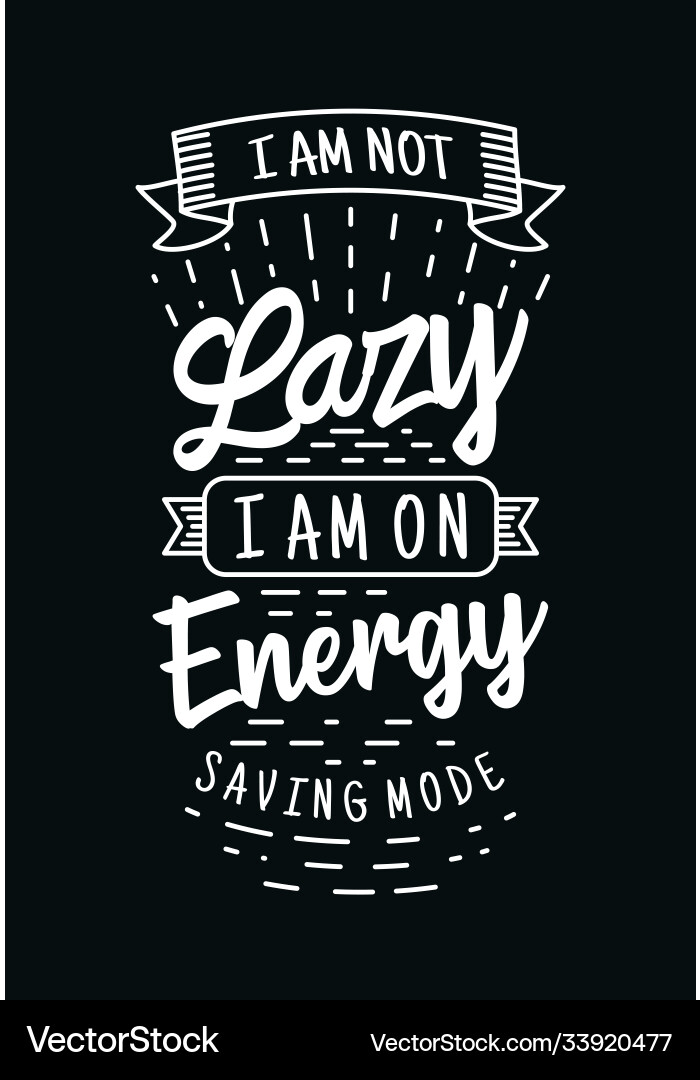 Energy Saving Mode - Stay Productive vector image