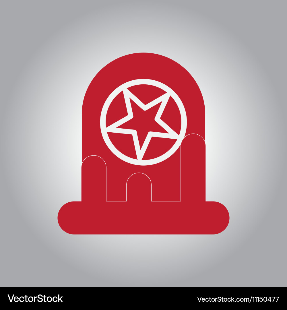 In flat design halloween icon Vector Image