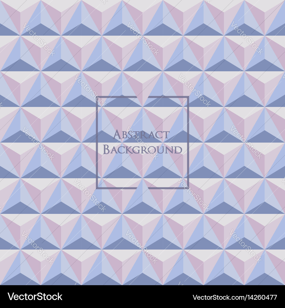 Made up with triangular shapes vector image