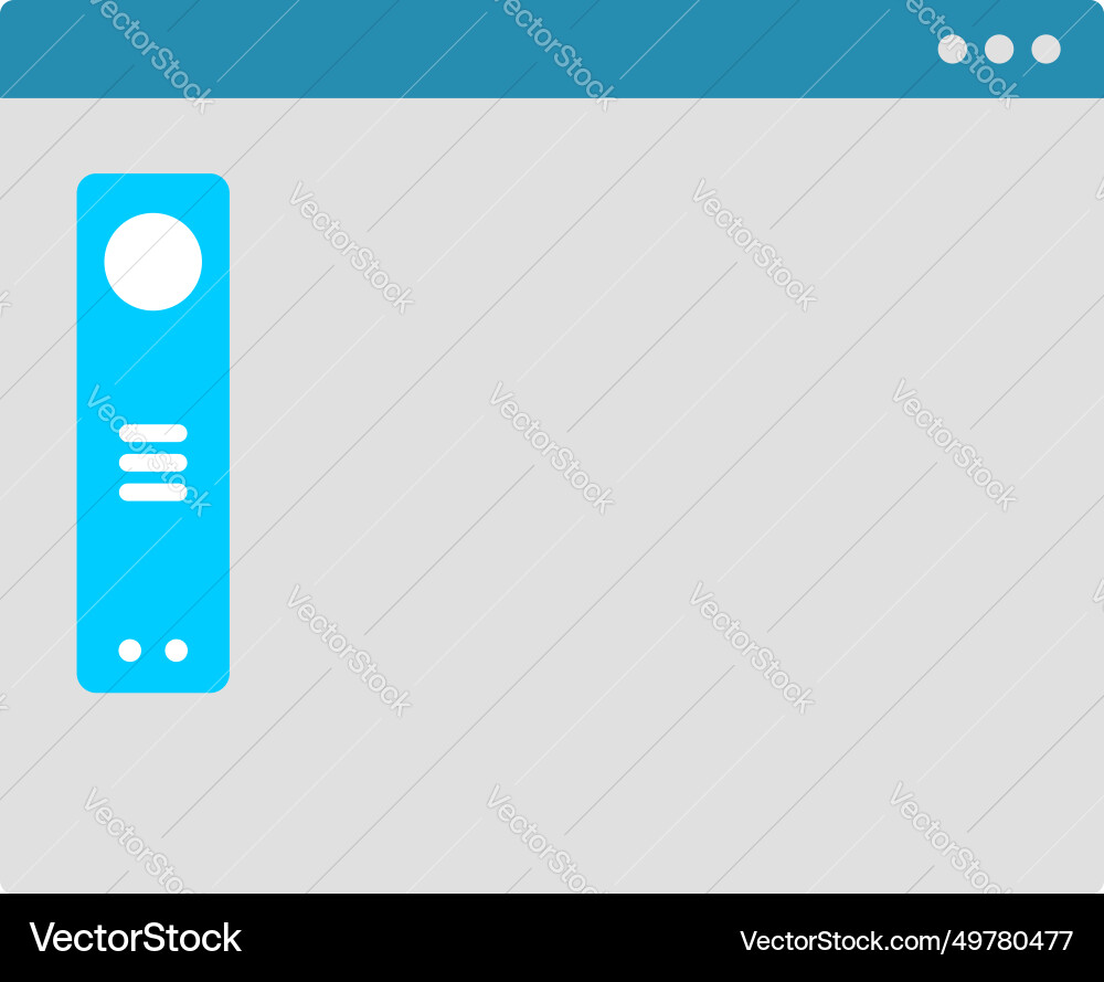 Minimal flat website prototype icon pictogram Vector Image