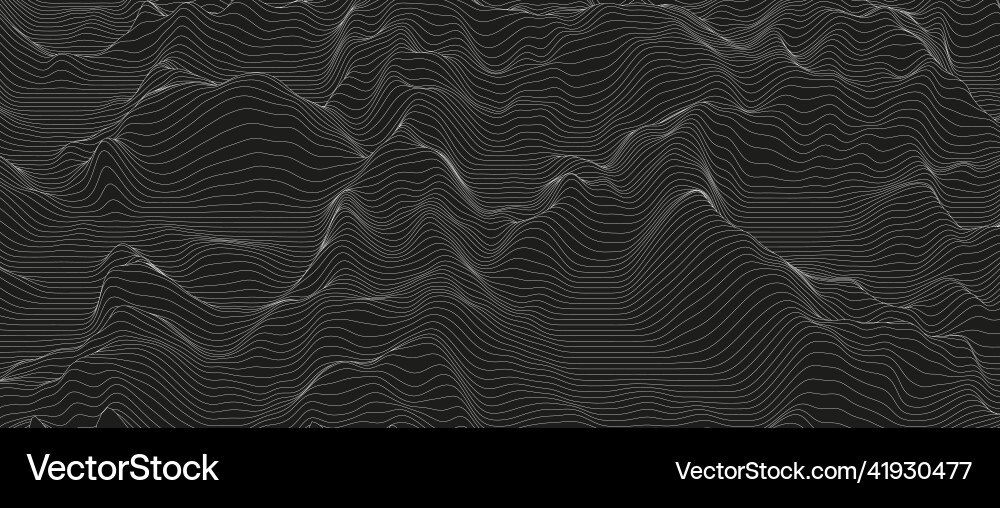Monochrome sound line waves abstract background Monochrome sound line waves abstract background vector image
