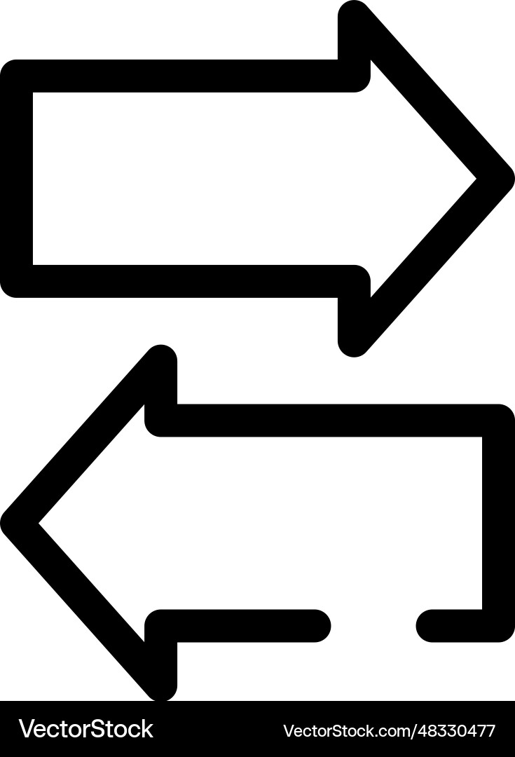 Navigation arrows icon Navigation arrows icon vector image