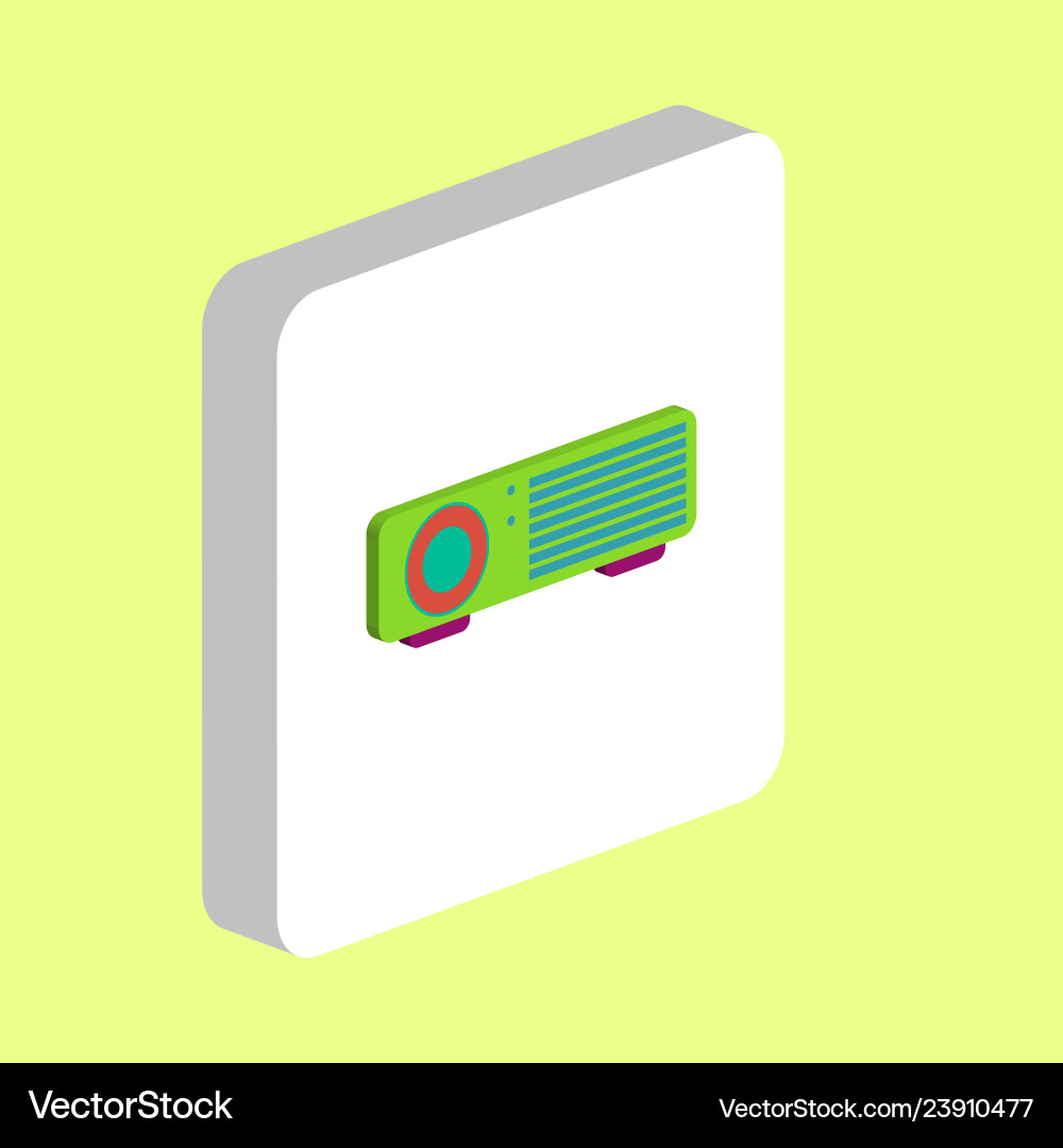 Projector computer symbol Vector Image