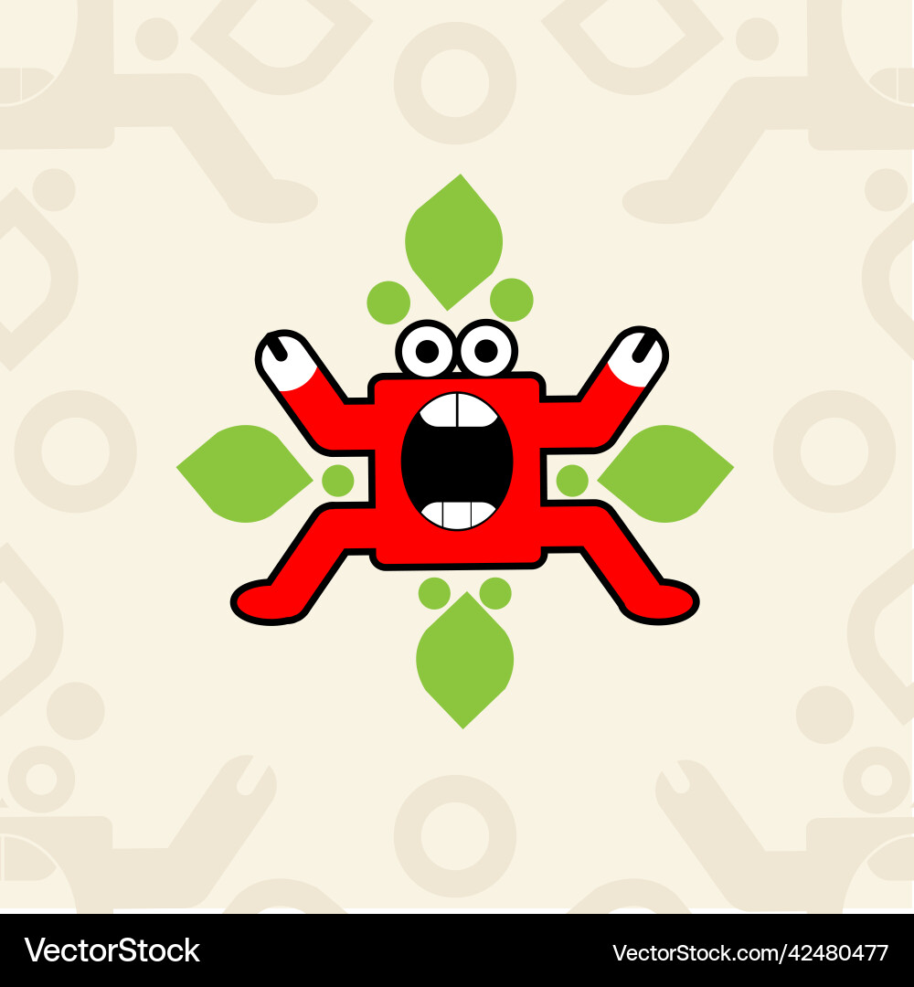 Seamless pattern with crab Vector Image