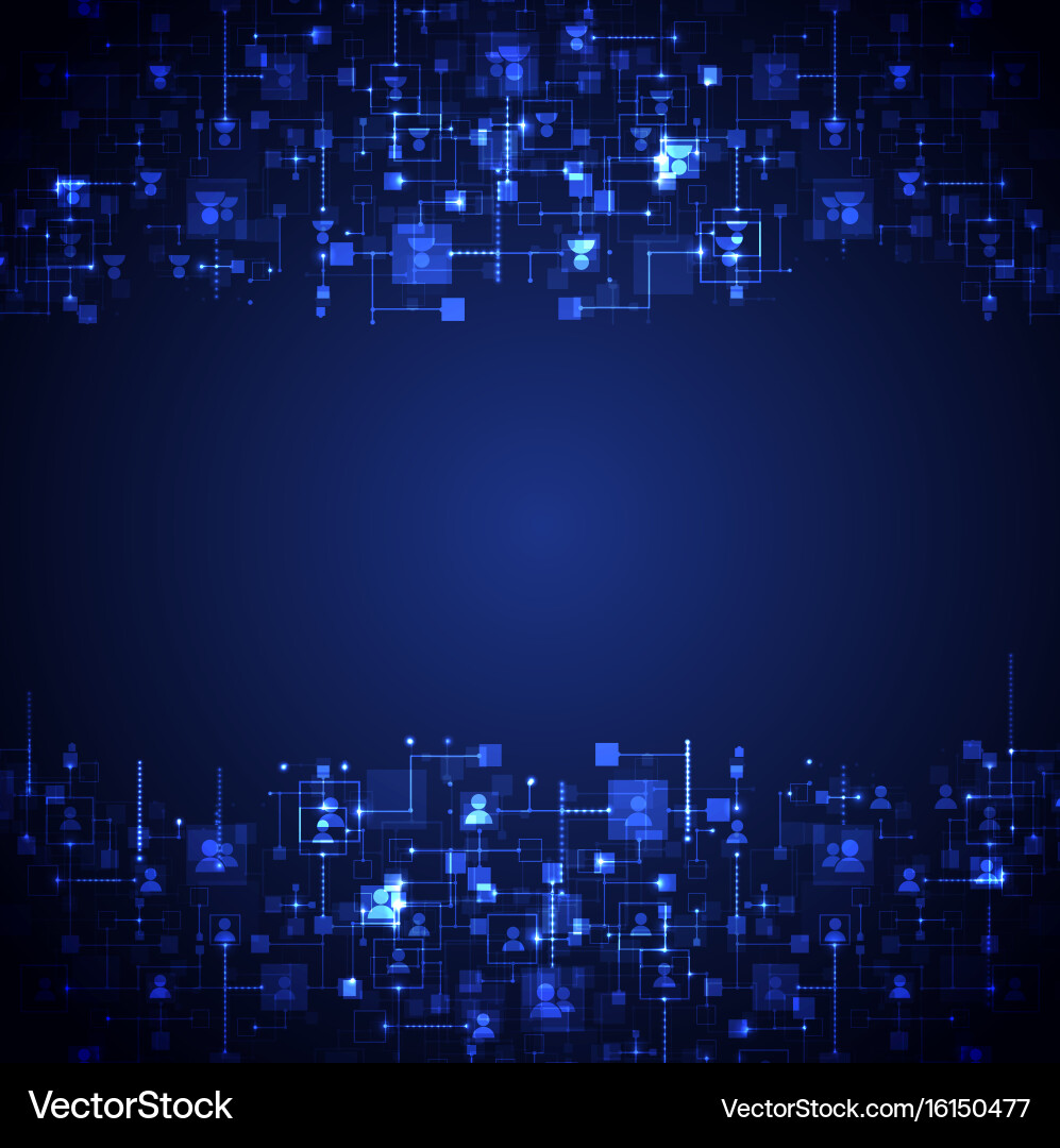 Social media background network concept Royalty Free Vector