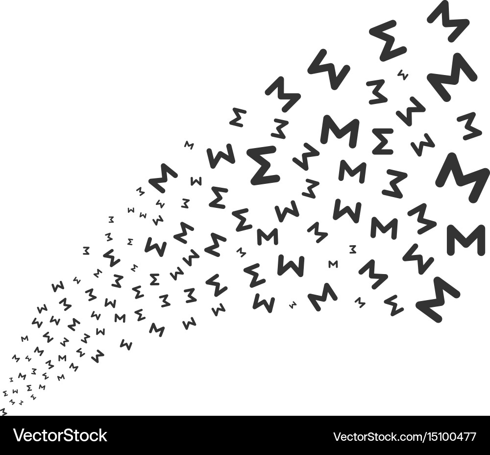 Sum source stream Vector Image