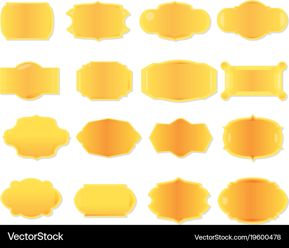 Collection banner for text and message isolated vector image