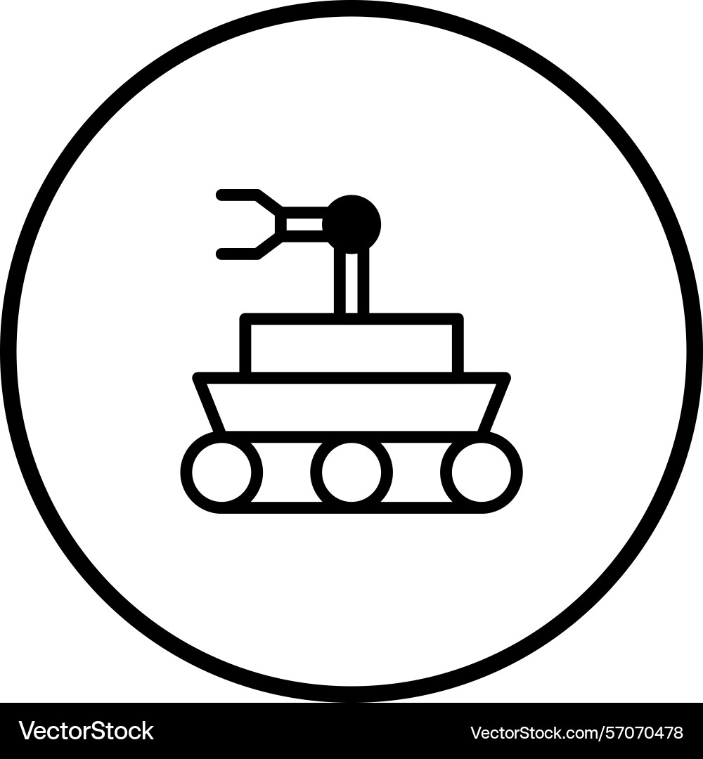 Conceptual of a lunar rover exploring outer space Conceptual of a lunar rover exploring outer space Vector Image