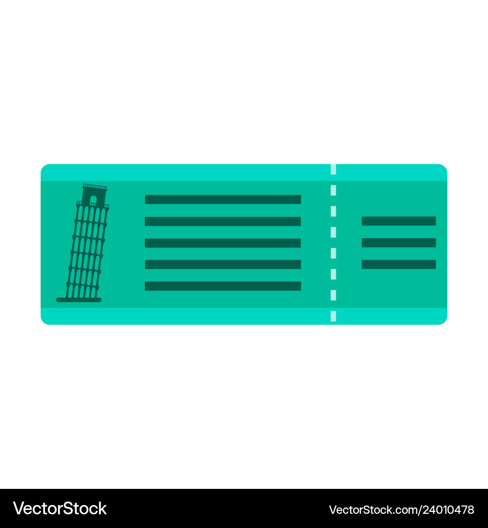 Eiffel tower on ticket Vector Image