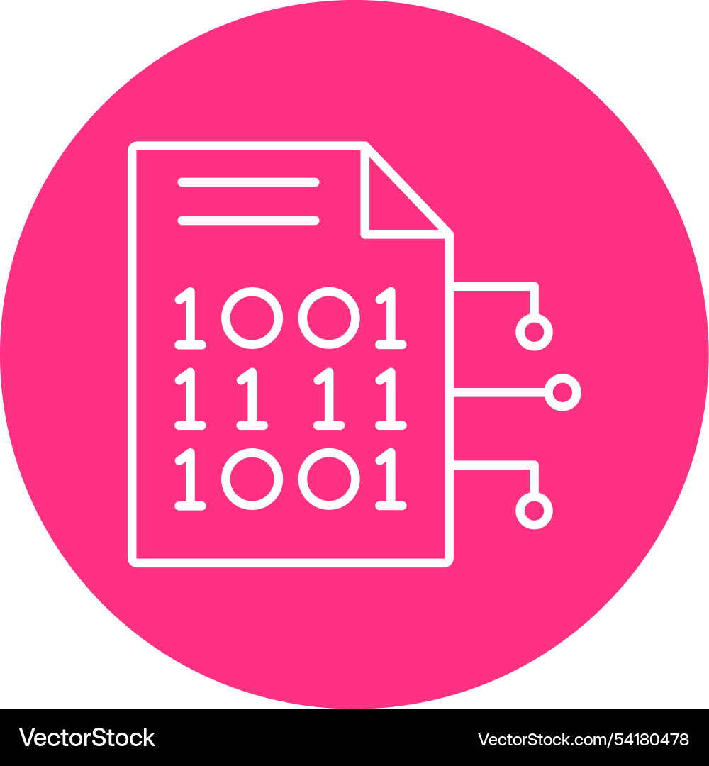 Encryption data vector image