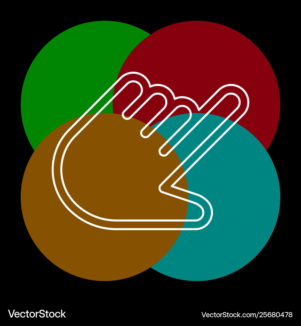 Hand cursor - mouse pointer Hand cursor - mouse pointer vector image