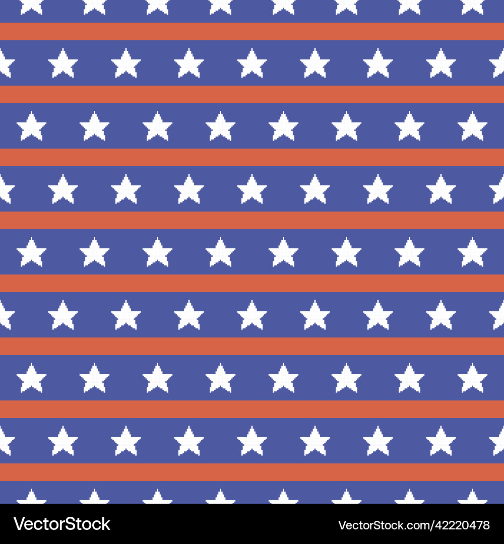 Horizontal pattern in the style of usa flag Horizontal pattern in the style of usa flag vector image