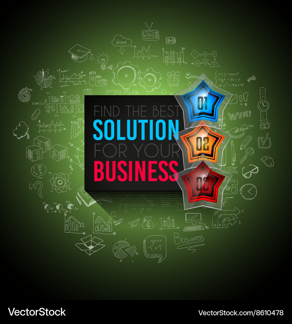 Infographics complex layout with option buttons vector image