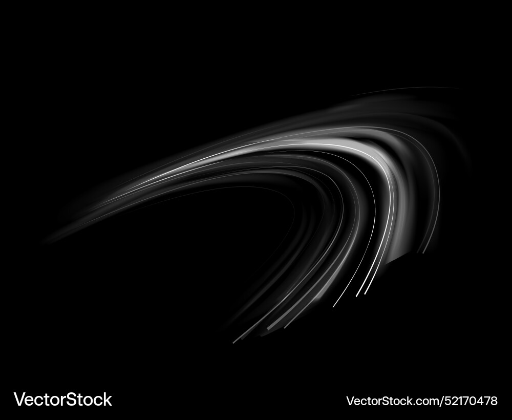 Light trail wave fire path trace line and effect Light trail wave fire path trace line and effect vector image
