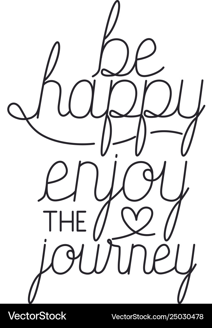 Message happy with hand made font Message happy with hand made font Vector Image