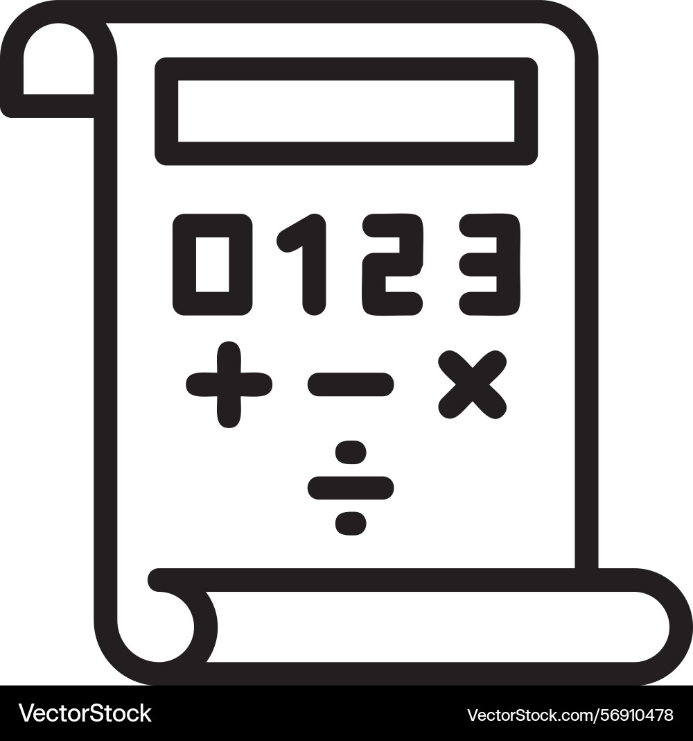 Quest quotient linear style icon design vector image