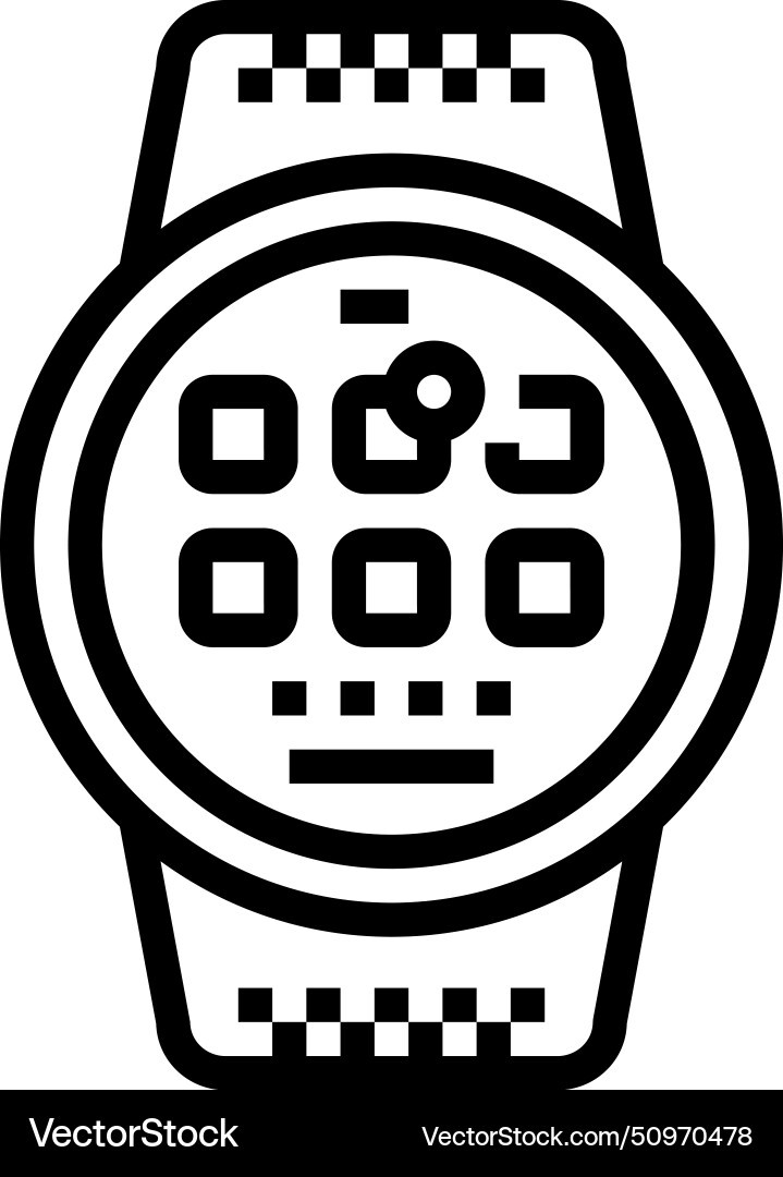 Smart device tech enthusiast line icon Smart device tech enthusiast line icon vector image