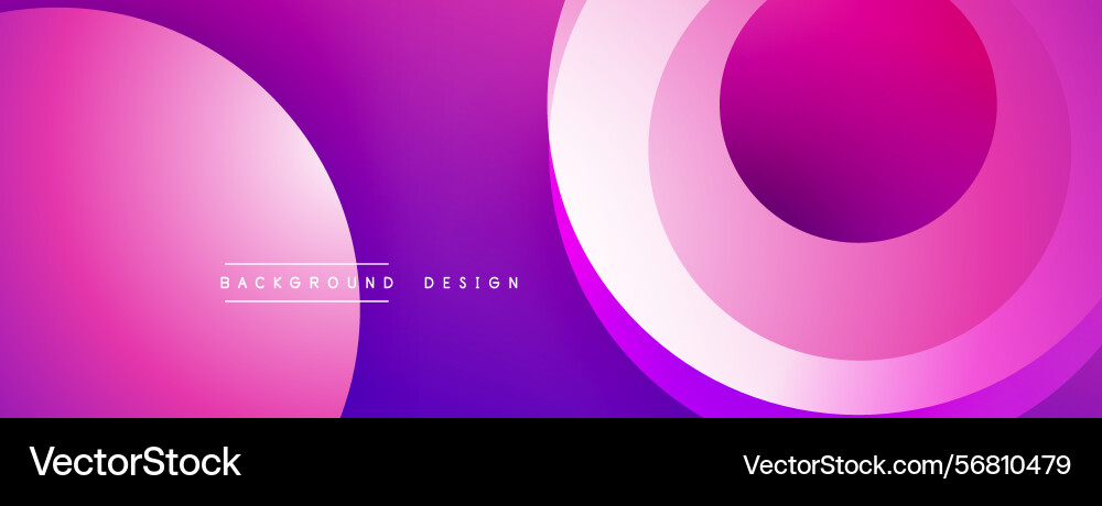 Abstract background features overlapping circles Vector Image