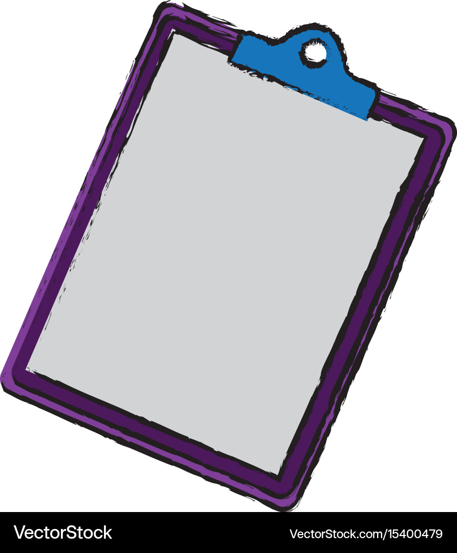 Clipborad empty element tool work vector image