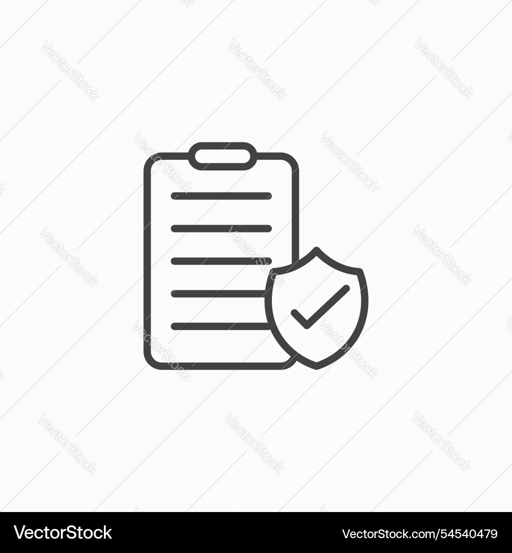 Contract coverage icon Contract coverage icon vector image