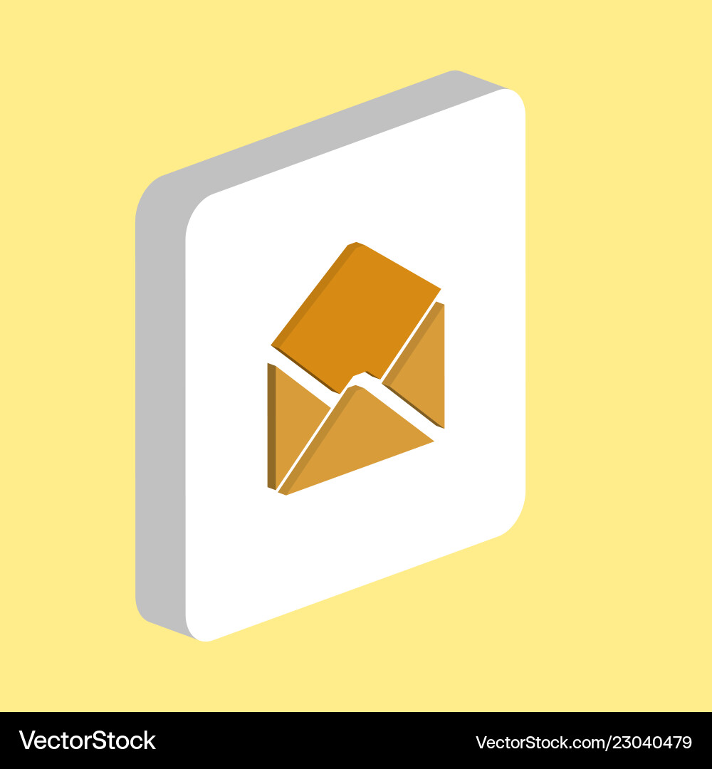 Mail computer symbol vector image