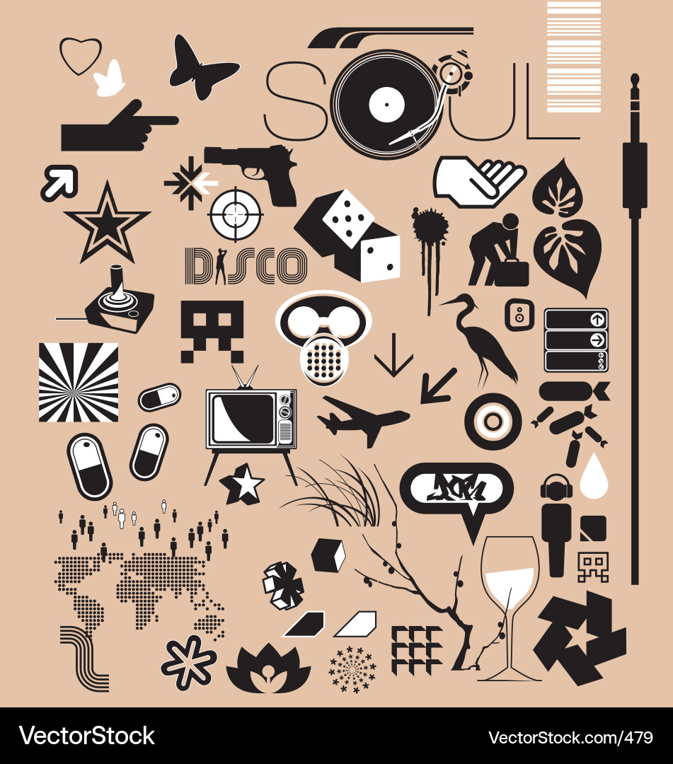 Modern Abstract Shapes Vector Image